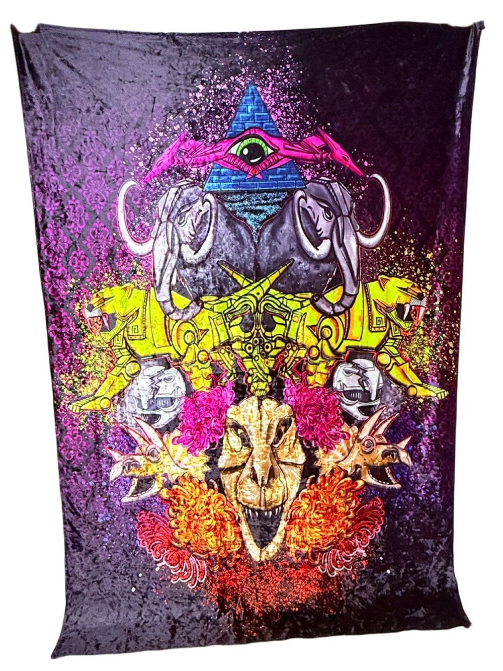 Completely bonkers my ground score dino thunder power rangers tapestry / blanket